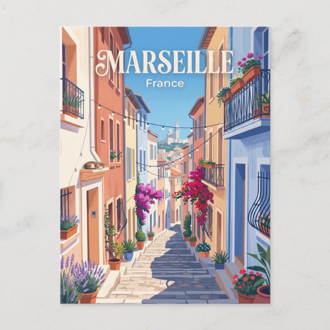 Rue du Petit-Puits France Postcard (Front)