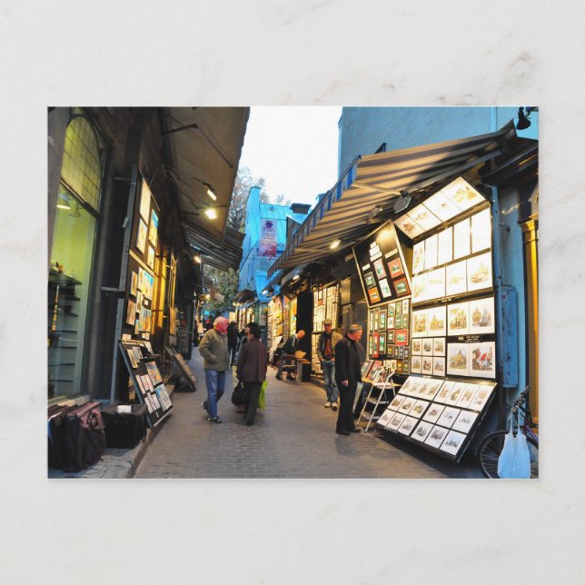 Rue du Tresor Art Alley Quebec City Postcard (Front)