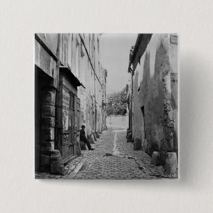 Rue Gracieuse, from rue Daubenton, Paris 2 Inch Square Button