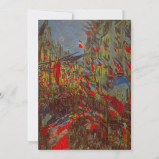 Rue Montorgueil with Flags by Claude Monet
