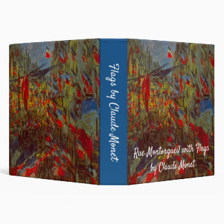 Rue Montorgueil with Flags by Claude Monet Binder