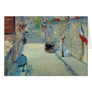 Rue Mosnier avec drapeaux Manet France Art