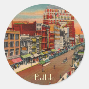 Rue principale - Buffalo, autocollants de cru de
