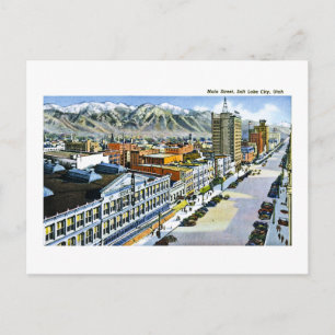 Rue principale, Salt Lake City, Utah Carte postale