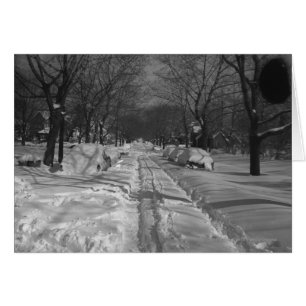 Rue résidentielle de Snowy