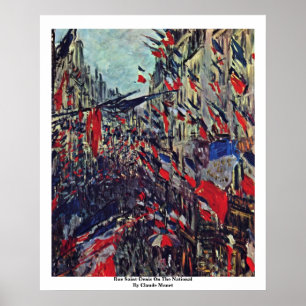 Rue Saint-Denis On The National By Claude Monet Poster