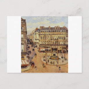 Rue Saint Honore Morning Sun Effect, Place Postcard