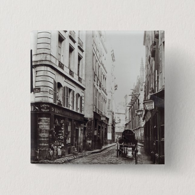 Rue Saint-Severin 2 Inch Square Button (Front)