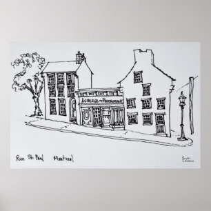 Rue St. Paul Old Town   Montreal, Canada Poster