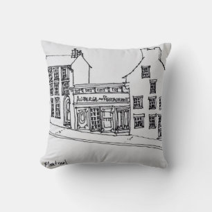 Rue St. Paul Old Town Montreal, Canada Throw Pillow