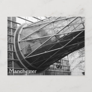 Rue transversale, carte postale de Manchester