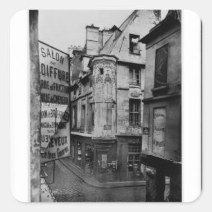 Rue Vieille-du-Temple, Paris, 1858-78 Square Sticker