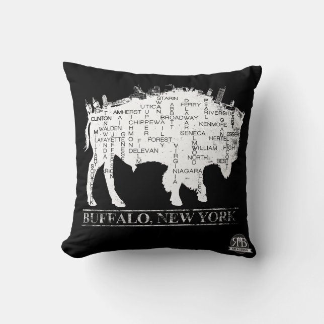 Rues de coussin de Buffalo NY (Recto)