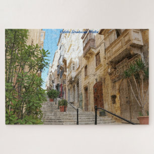 Rues de La Valette Malte. Puzzle