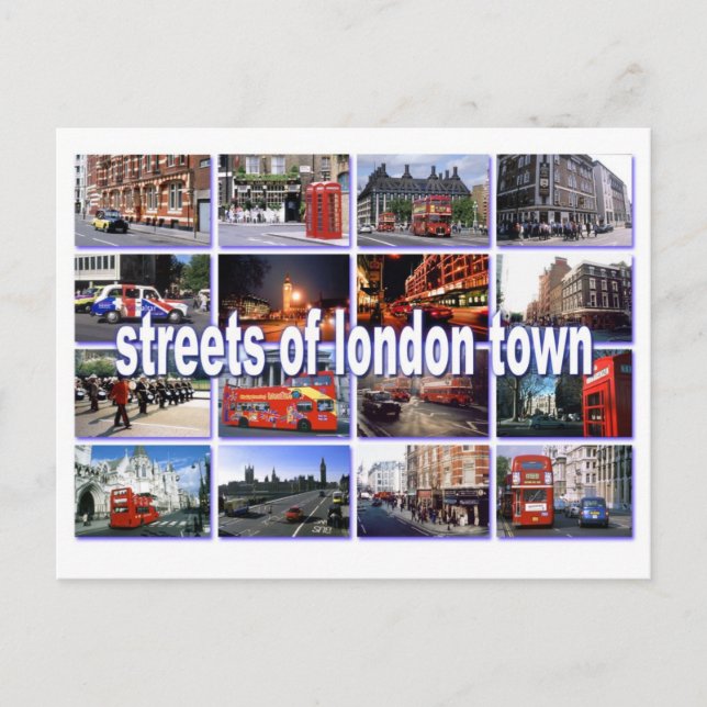 rues de londres carte postale (Devant)