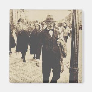Rues en Lisbonne (Fernando Pessoa) Magnet