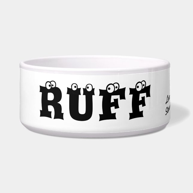 Ruff Cute Text Personalized Pet (Front)