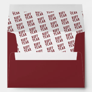 Ruff Year Red Christmas Envelope