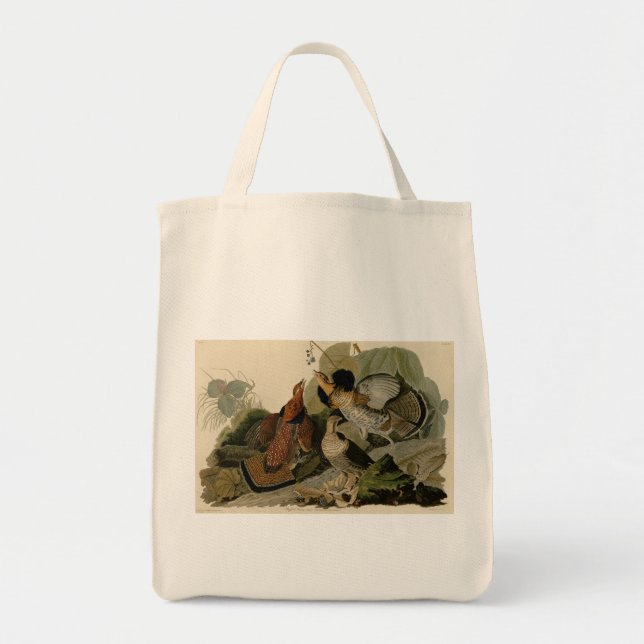 Ruffed Grouse - from Audubon's Birds of America Tote Bag (Front)