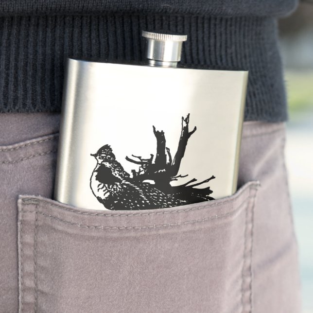 Ruffed Grouse Hip Flask (In Situ)