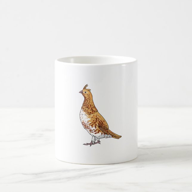 Ruffed Grouse State Bird of Pennsylvania Coffee Mug (Center)