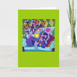 Ruffin' It Greeting Card