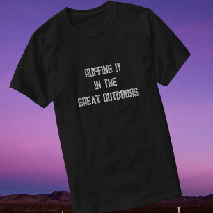 Ruffing It In The Great Outdoors Hiking Dog T-Shirt