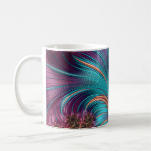Ruffle A Few Feathers Fractal Art Coffee Mug