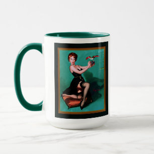 Ruffled Feathers by Gil Elvgren Mug