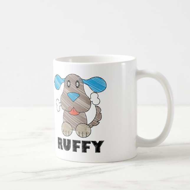Ruffy - Blanc 11 oz Classique Mug Blanc  (Droite)