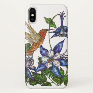 Rufous Hummingbird and Columbine Case-Mate iPhone Case