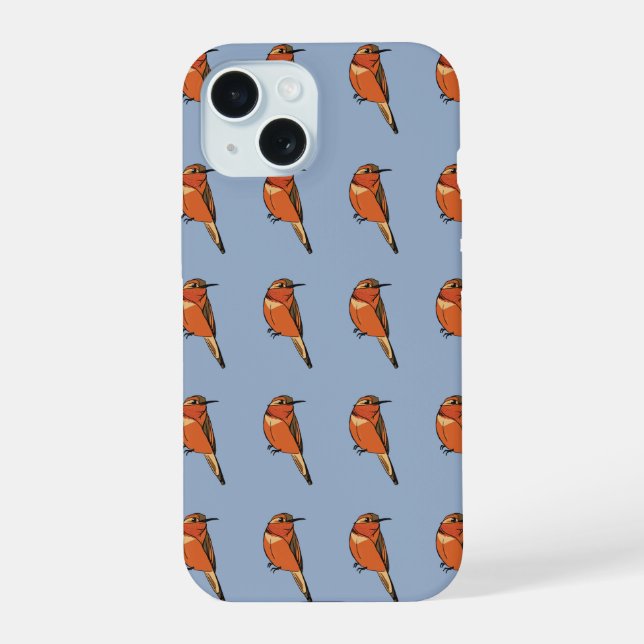 Rufous Hummingbird  iPhone 15 Case (Back)