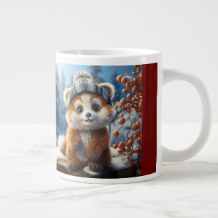 Rufus - An adorable red panda Large Coffee Mug