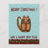 rufus cat kawaii xmas greetings
