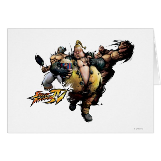 Rufus, EL Fuerte et Zangief (Devant horizontal)