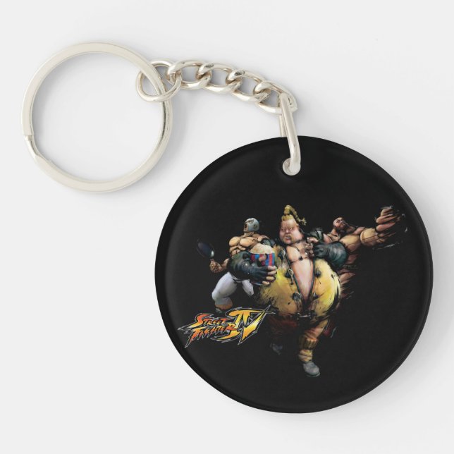 Rufus, El Fuerte & Zangief Keychain (Front)