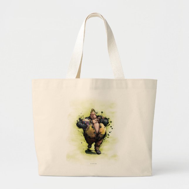Rufus With Popcorn Large Tote Bag (Front)