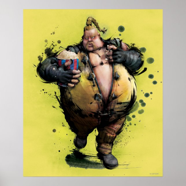 Rufus With Popcorn Poster (Front)