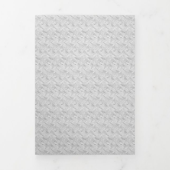 rug Design Thirty Six Tri-Fold Holiday Card (Cover)