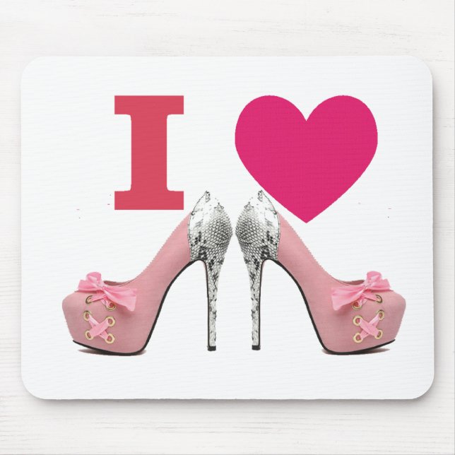 Rug for mouse I love High heels! Mouse Pad (Front)