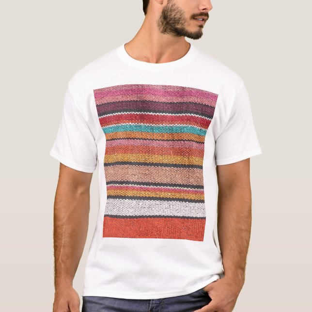 Rug Richness: Mexican Peruvian Textures T-Shirt (Front)