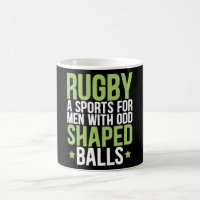 Rugby a sports for men with odd shaped balls
