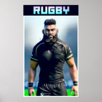 Rugby Art Poster