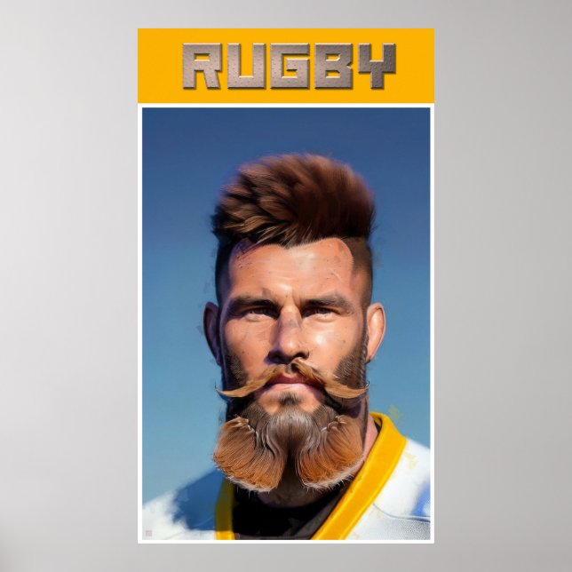 Rugby Art Poster (Front)