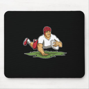 Rugby Ball Player For Fans Rugby Mouse Pad
