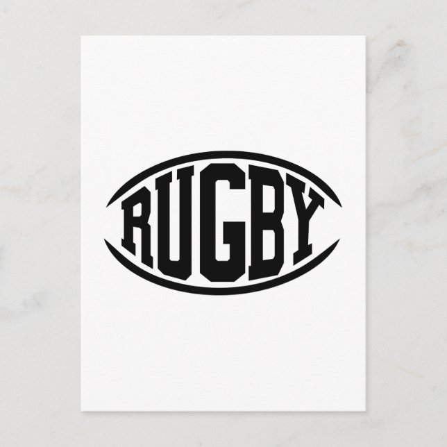 Rugby ball postcard (Front)