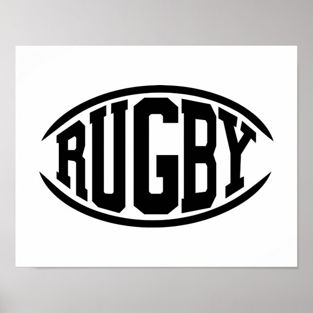 Rugby ball poster (Front)