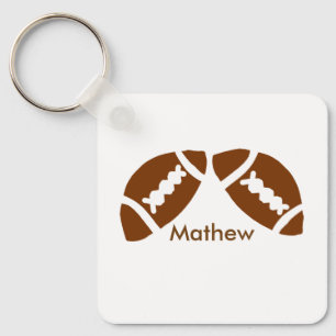 Rugby baseball sports add name boys kids men gifts keychain