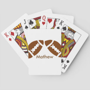 Rugby baseball sports add name boys kids men gifts playing cards