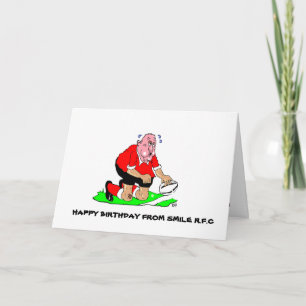 RUGBY BIRTHDAY GREETING CARD